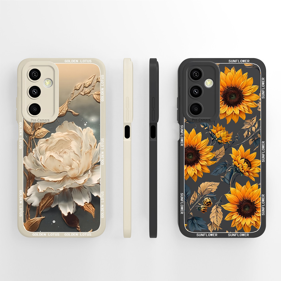 Dành Cho Samsung Galaxy M34 M35 F34 5G Ốp Điện Thoại Hoa Thời Trang Vỏ Hoa Họa Tiết Mềm Mịn Silicon 