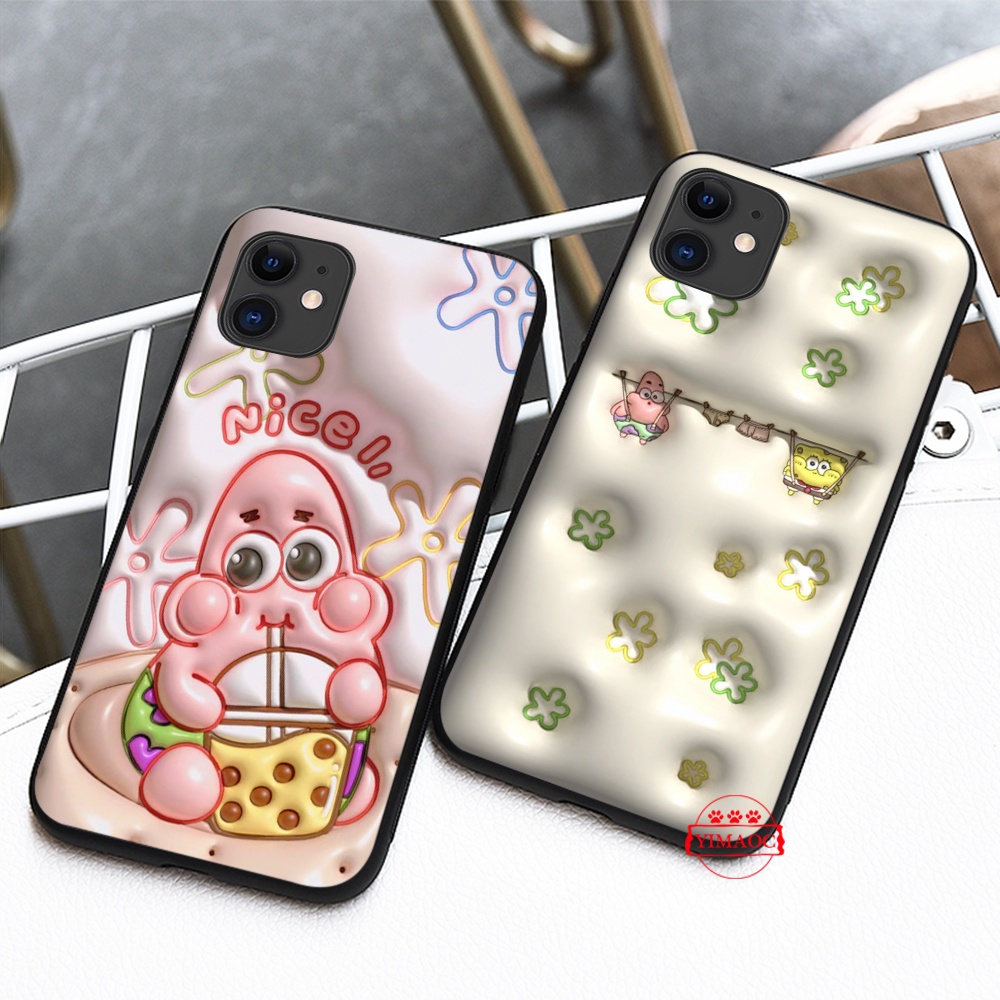 Ốp Điện Thoại Dẻo Họa Tiết Hoạt Hình spongebob 3d Cho samsung s21 plus s21s fe s30 ultra note 8 9 10 lite ty29
