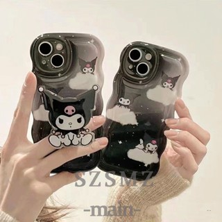  DBW| Ốp lưng Đối với OPPO Reno 3 4 5 6 7 8 4F 5F 5Z 6Z 7Z 8Z 8T 10 Pro 11F F1s F3 F5 Youth F7 F9 F11 Pro A91 2020 Soft Cartoon Starry Cloud Kuromi Wave Edge Phone Case With Holder 