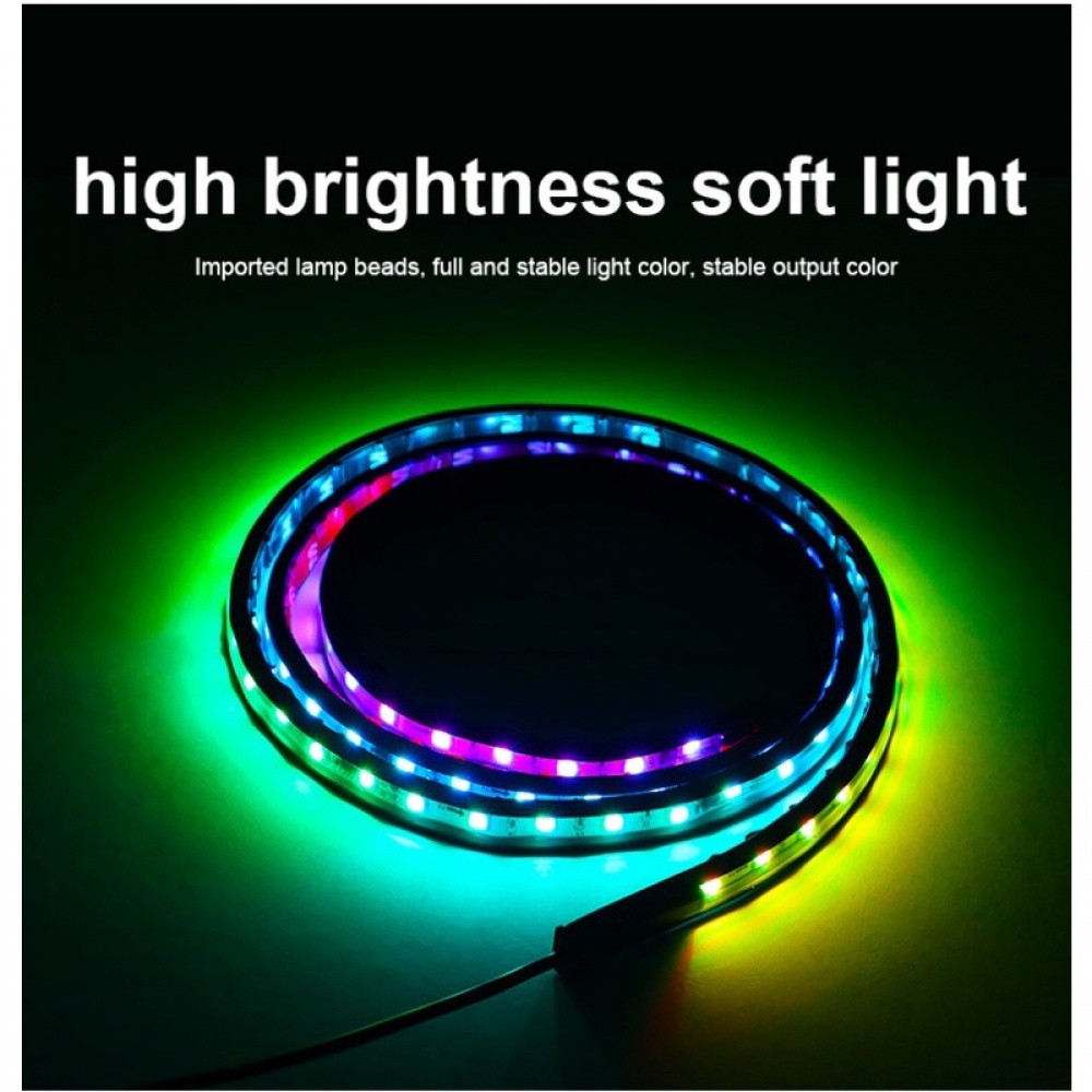 Cuộn Dây Đèn led drl 12v 24v 1m / 1.2m / 1.5m / 1.8m / 2m / 2.4m Tự Làm Cảnh Báo Cho Xe Tải