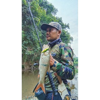 Baju pancing Lenan panjang (Áo Thun Câu Cá Thể Thao camo Phiên Bản Thể Thao)