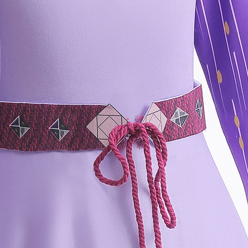 Đầm Ngủ Tay Dài Màu Tím Hóa Trang Ngôi Sao asha star wish Cho Bé Gái / Giáng Sinh / halloween