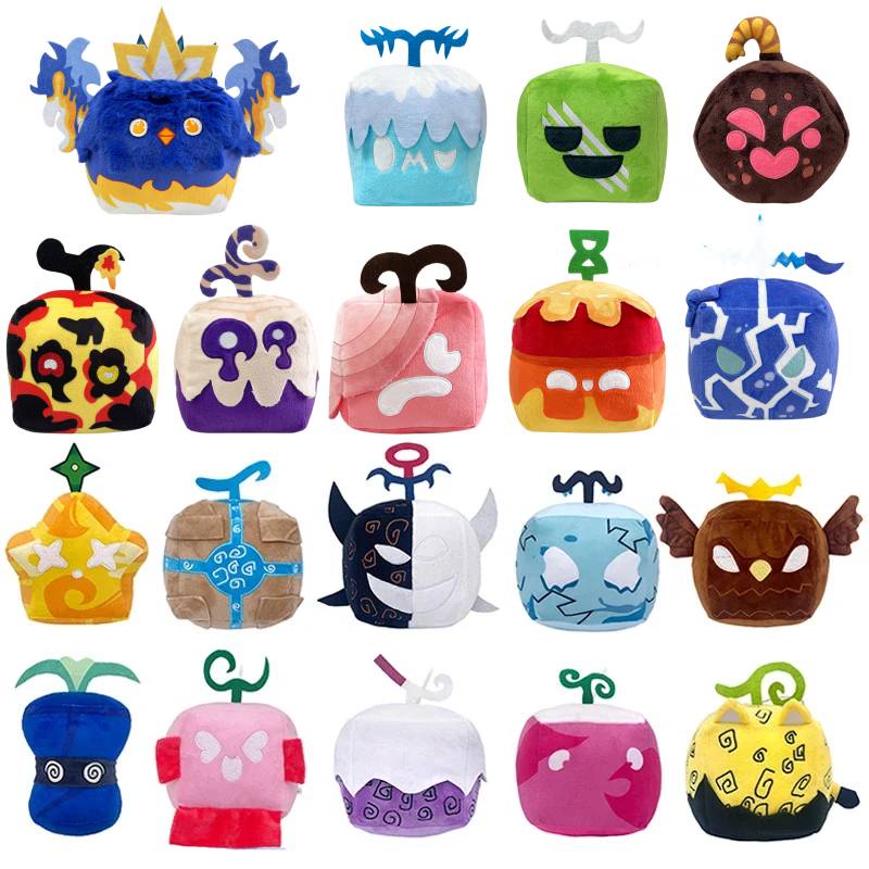 Blox Fruits-MớiGấu Bông Blox Fruits Game Hộp Đồ Chơi Nhồi Bông Mềm Mại Hình Trái Cây roblox Dễ Thươn
