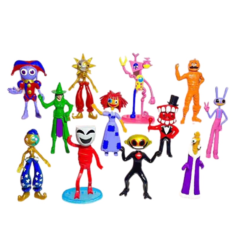 The Amazing Digital Circus Bộ 12 Mô Hình Rạp Xiếc Kỹ Thuật Số Trang Trí