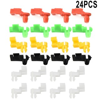 Set 12 Cặp Kẹp Khóa Cửa Xe Hơi Bằng Nhựa 5Mm Kích Thước Mới