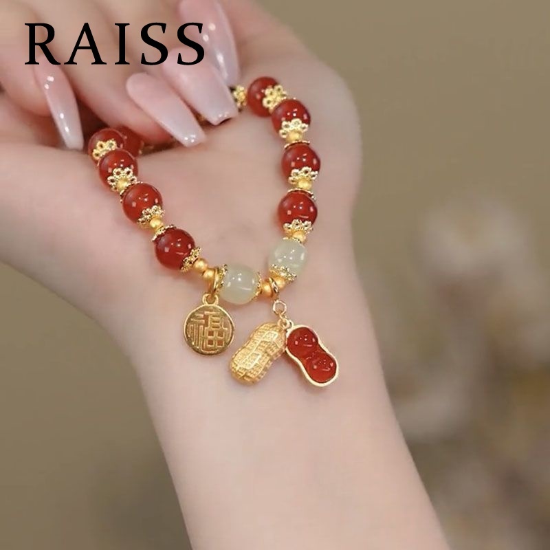 Vòng Tay Hạt Đậu Phộng Phong Cách Trung Hoa Mới 2023