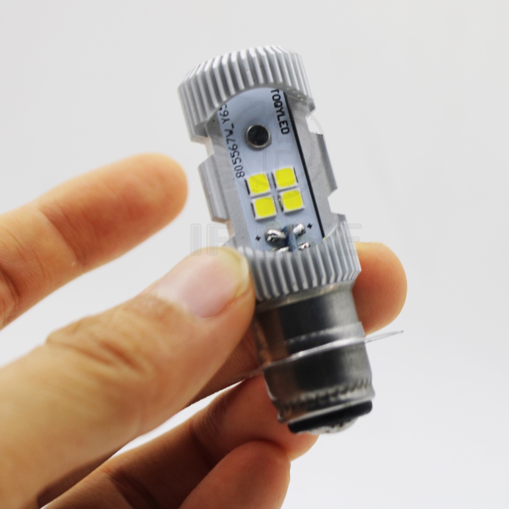 Đèn Pha led 6500k h6 px15d H4 12v-80v Ánh Sáng Trắng Cao Thấp Cho Xe Mô Tô