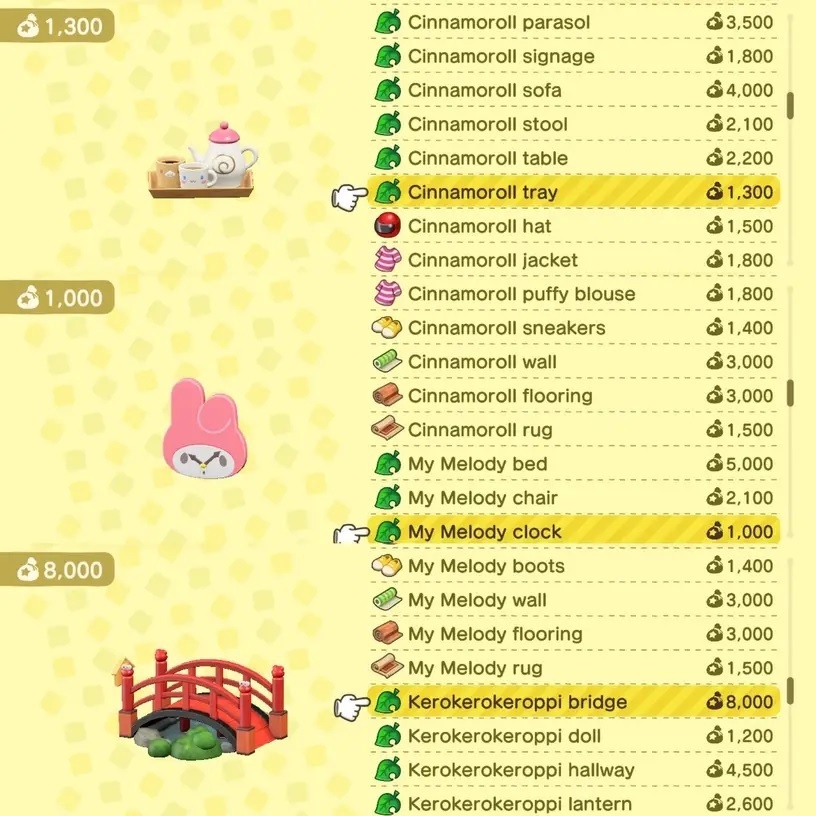 Bộ 6 Thẻ Thông Minh nfc Tương Thích Với acnh card s1-s6 lot card crossing new Vrizons new Volger sanrio