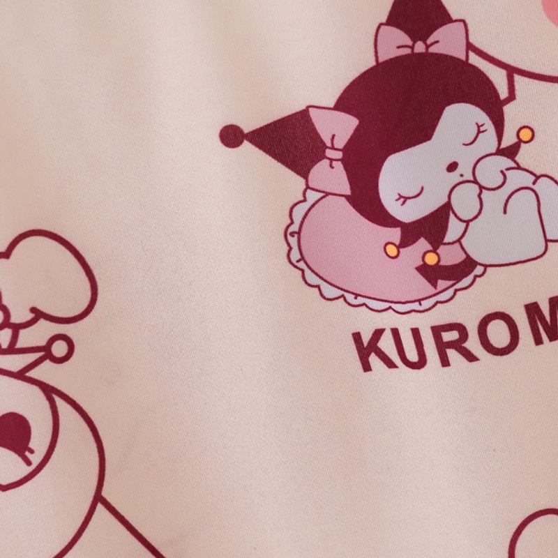 Bộ Đồ Ngủ Kuromi Cinnamoroll Tay Dài Phối Ren Mỏng In Họa Tiết Hoạt Hình Dễ Thương Thời Trang Xuân Thu Pijama Cho Bé Gái