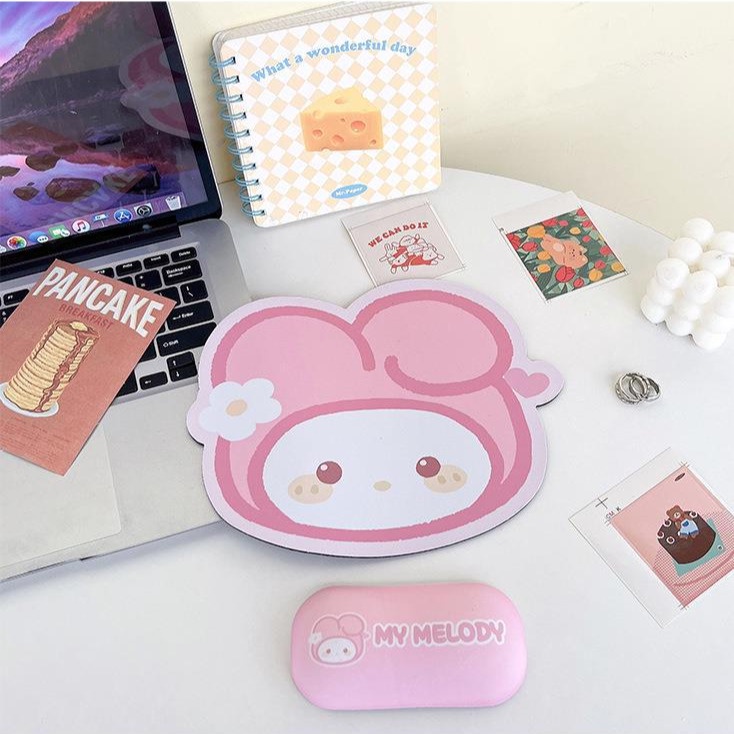 Tấm Lót Chuột Bàn Dày Không Trượt Hình Hoạt Hình kuromi Dành Cho Bé Gái
