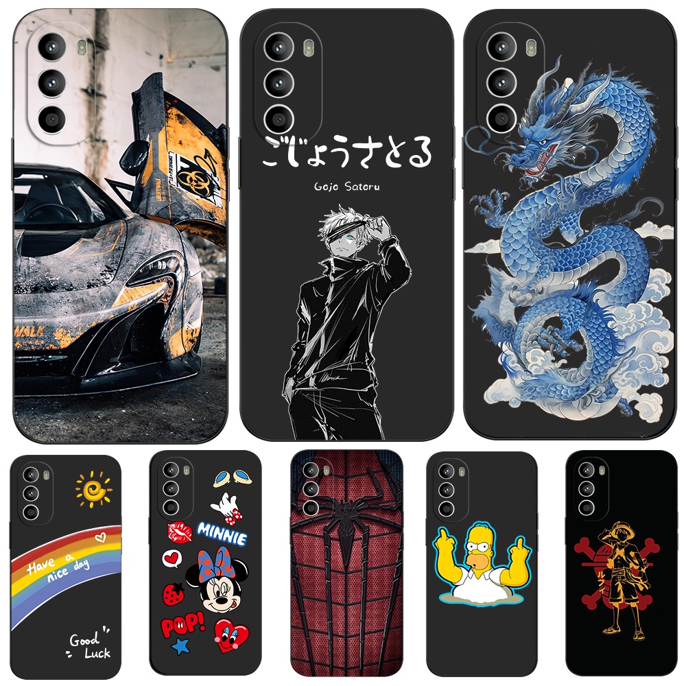 Ốp Lưng Cho Motorola G82 5G Ốp Lưng Silicon Mềm Điện Thoại Moto G82 Đen Tpu Thoáng Mát Xe Máy