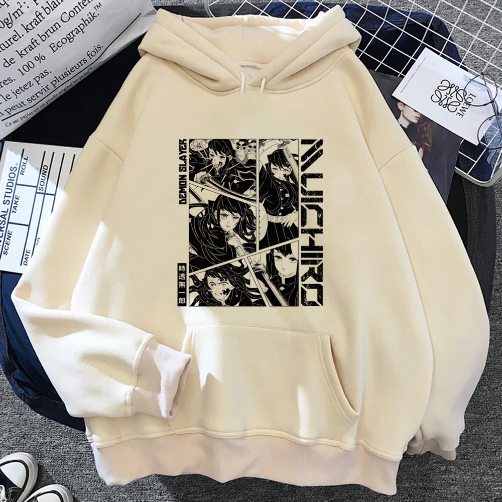 Muichiro Tokito hoodie nữ gothic anime y2k thẩm mỹ Quần áo phong cách Hàn Quốc áo nỉ nữ harajuku Chui Đầu