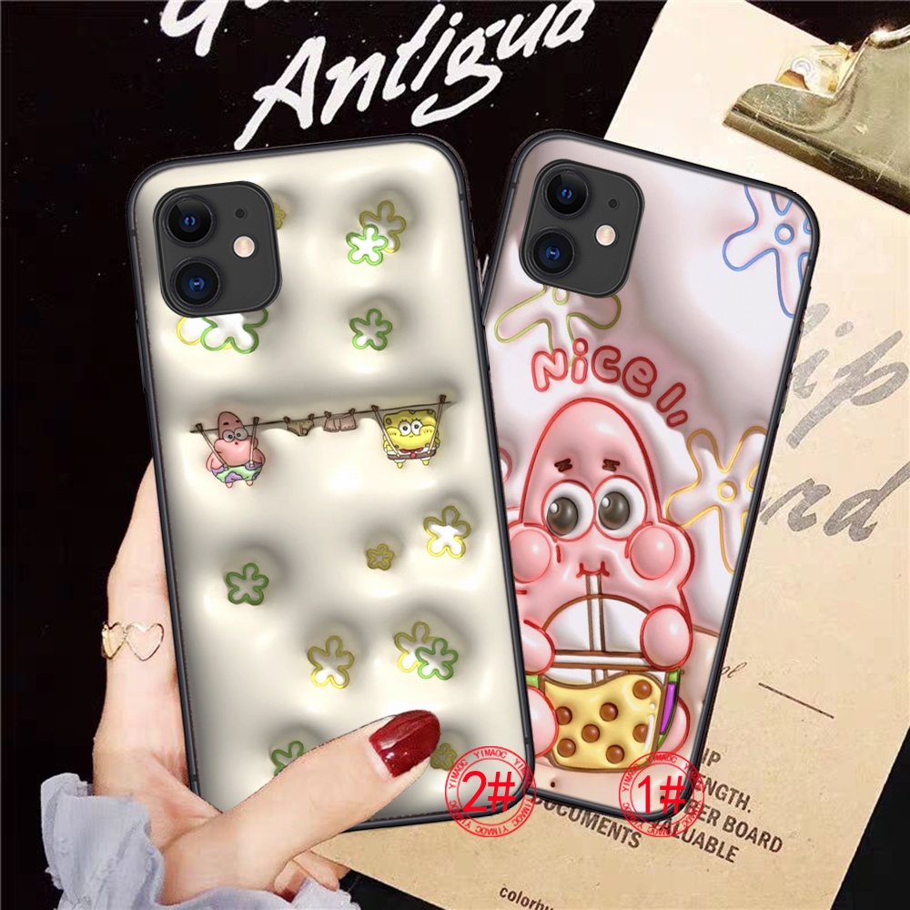 Ốp Điện Thoại Dẻo Họa Tiết Hoạt Hình spongebob 3d Cho samsung s21 plus s21s fe s30 ultra note 8 9 10 lite ty29