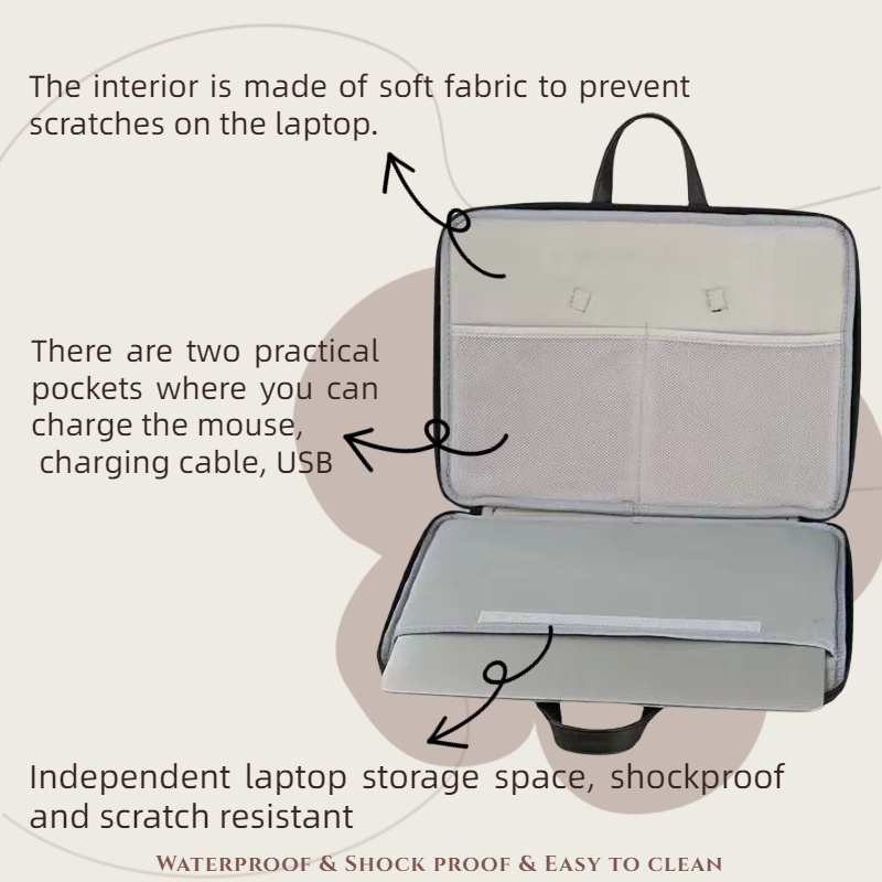 Dễ Thương Túi Đựng laptop Bằng Da pu Chống Nước Chống Sốc Họa Tiết Hoạt Hình Cho laptop 12 13.3 14.1 15 15.6 16.1inch