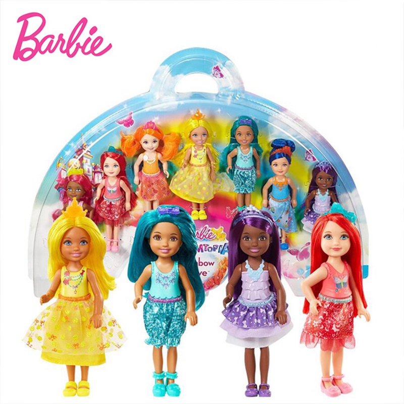Barbie Dolls Dreamtopia Rainbow Cove 7 Doll Toys For Girls children Birthday Children Gifts Fashion 