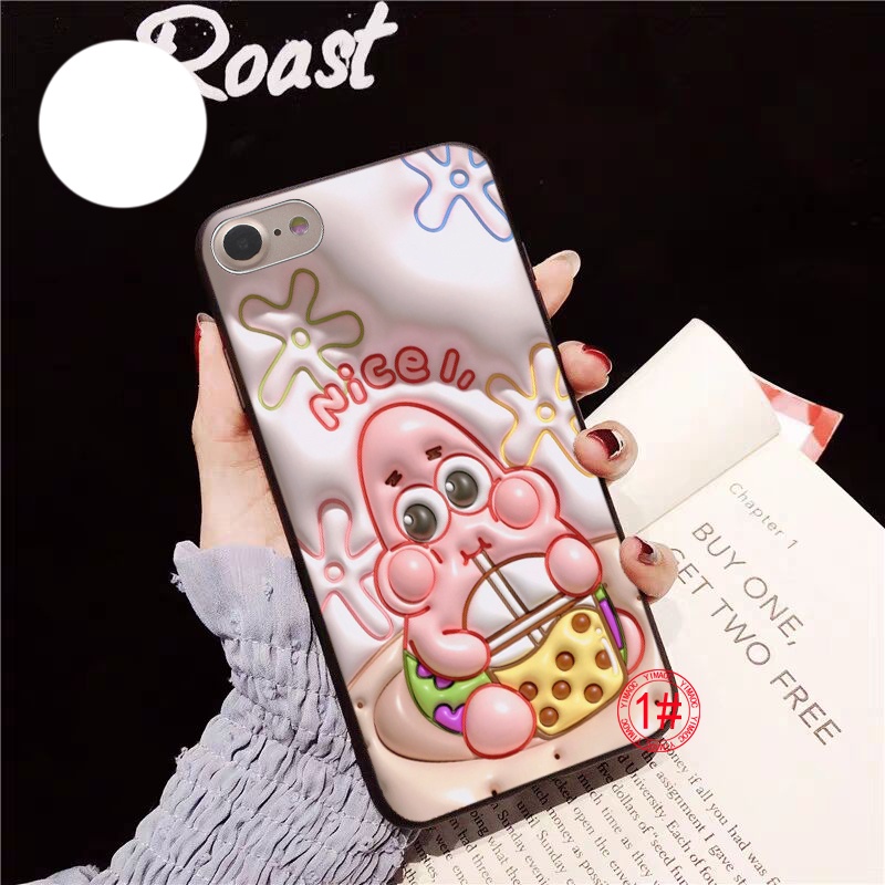 Ốp Điện Thoại Dẻo Họa Tiết Hoạt Hình spongebob 3d Cho samsung s21 plus s21s fe s30 ultra note 8 9 10 lite ty29