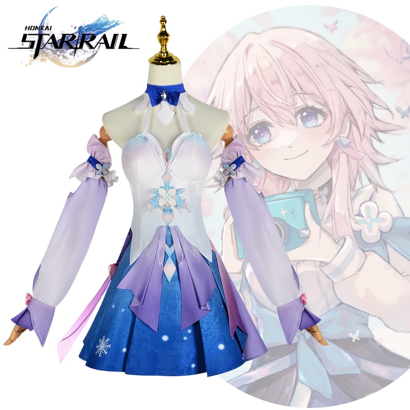 Bộ Tóc Giả Màu Hồng Hóa Trang honkai Starrail Thứ 7 Ngày halloween Cho Nữ # 7