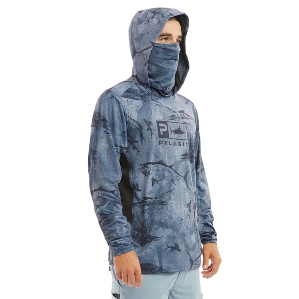 Elagic Áo Hoodie Câu Cá upf 50 Chống Tia uv Bảo Vệ Khỏi Tia uv camisa pesca angeln bekleidung angling