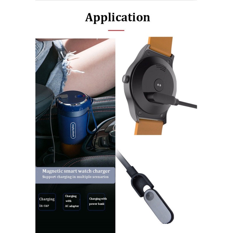 Dây Cáp Sạc usb Từ Tính 2pin 4pin Cho Đồng Hồ Thông Minh