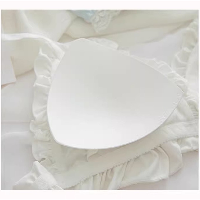 Áo Lót Nâng Ngực Mềm Mại Thoải Mái Không Gọng Có Thể Tháo Rời Hình Tam Giác Thời Trang Cho Nữ