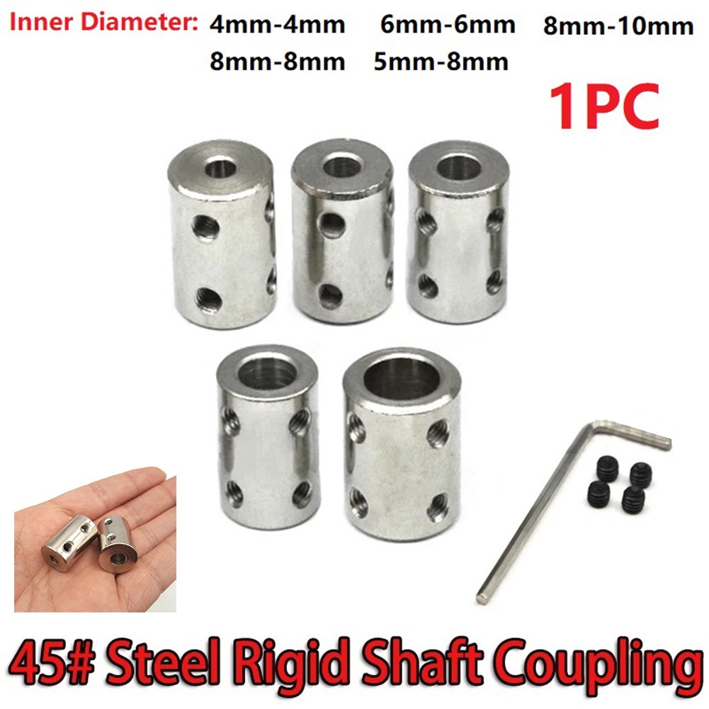 1 Bộ Khớp Nối Động Cơ Trục 4mm / 5mm / 6mm / 8mm / 10mm #45 Thép