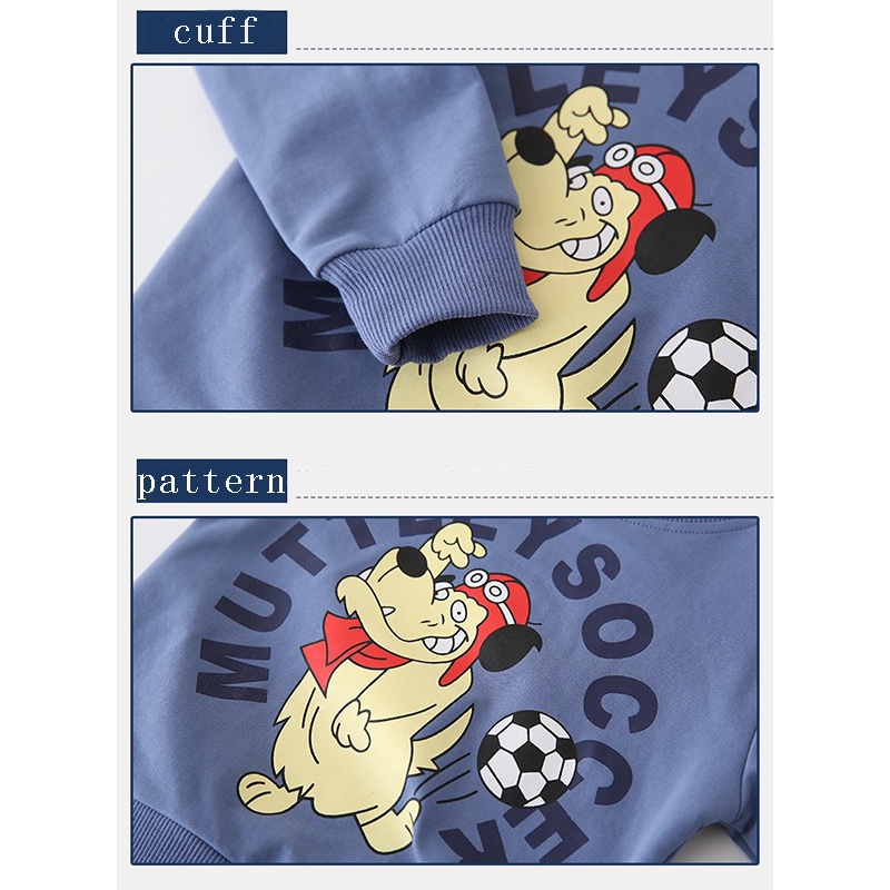 Áo Hoodie Tay Dài In Họa Tiết Hoạt Hình Thời Trang Cho Bé Trai Và Gái