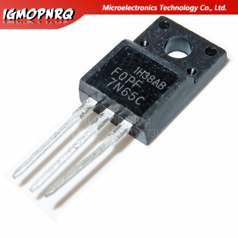 Bộ 10 Linh Kiện Điện Tử fqpf7n65c 7n65 to-220f fqpf7n65 to-220 mos Kênh n channel 650v 7a