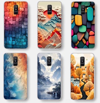 Ốp điện thoại silicon mềm cho samsung galaxy a6 plus 2018 a6 plus 2018