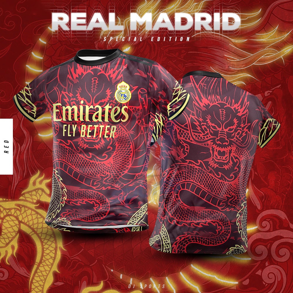 DJ Sport️ Jersey FOOTBALL Real Madrid Ltd. Ed. / Size: S-2XL / Baju Jersi Bola Sepak Lengan Pendek / SOCCER CLUB FOOTBA