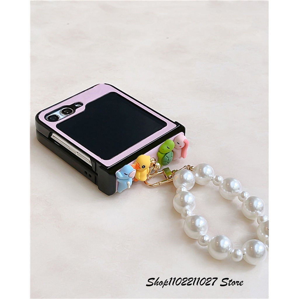 Dễ Thương Ốp Điện Thoại Hình Động Vật Hoạt Hình Hàn Quốc Cho galaxy z flip 5 5g z flip5 zflip5 zflip5