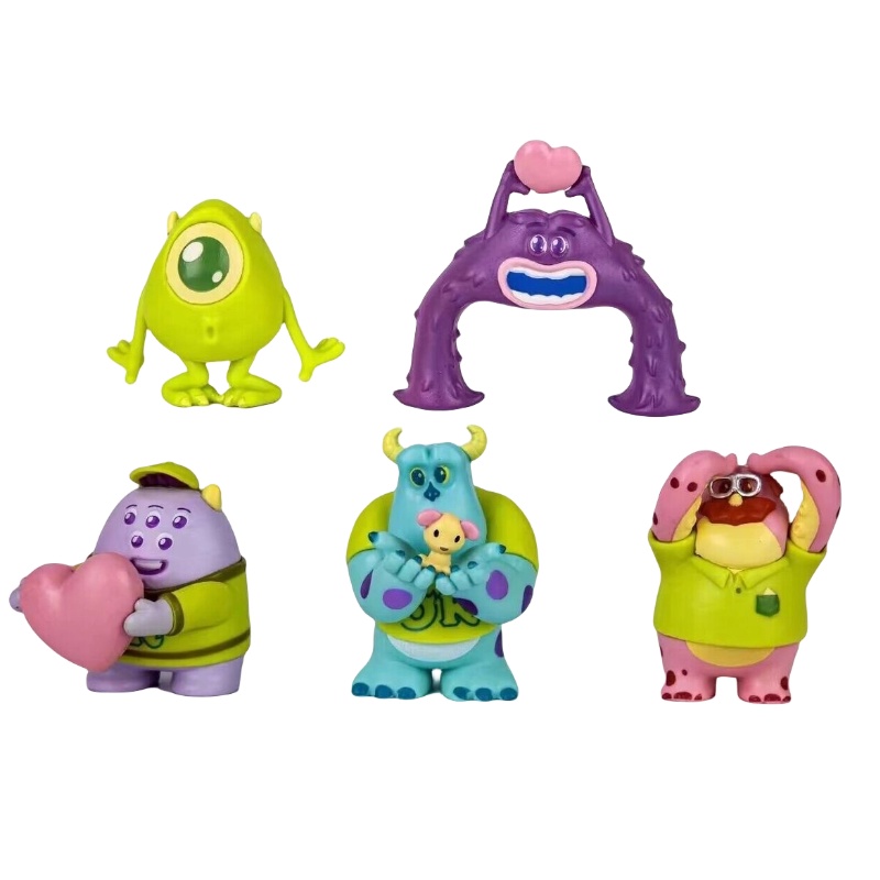 Set 5 Mô Hình Nhân Vật Phim Monster university Trang Trí Bánh Kem