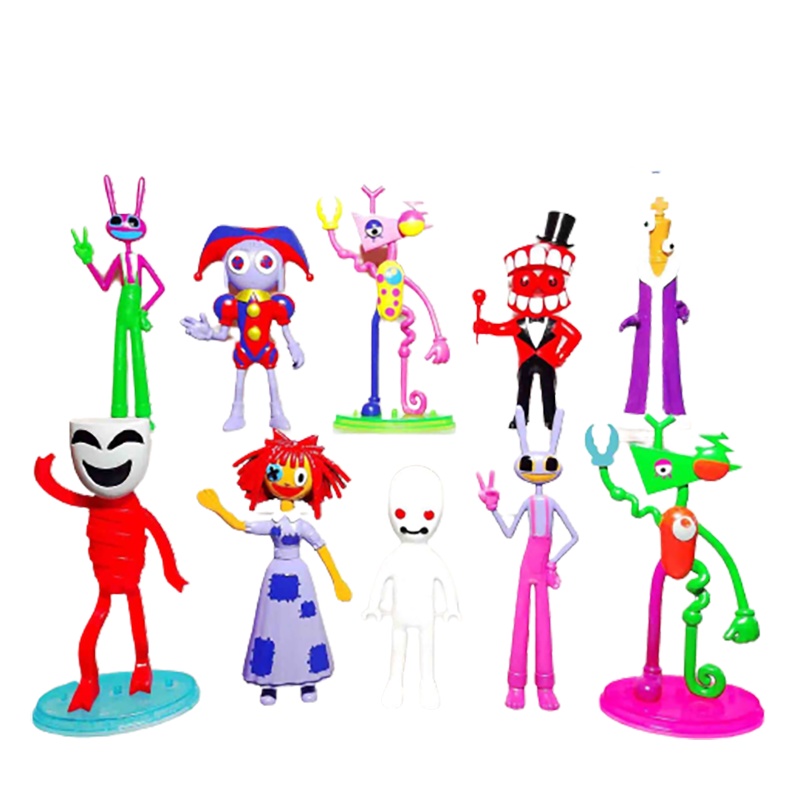 The Amazing Digital Circus Bộ 12 Mô Hình Rạp Xiếc Kỹ Thuật Số Trang Trí