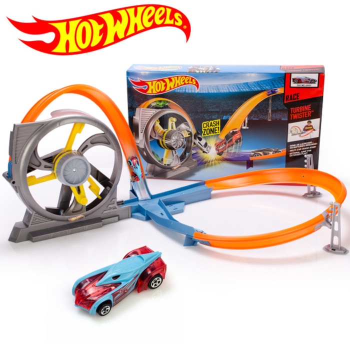 Hotwheels Roundabout track Toy Kids Car Toys Plastic Metal Mini Hotwheels Car Machines For Kids Educ