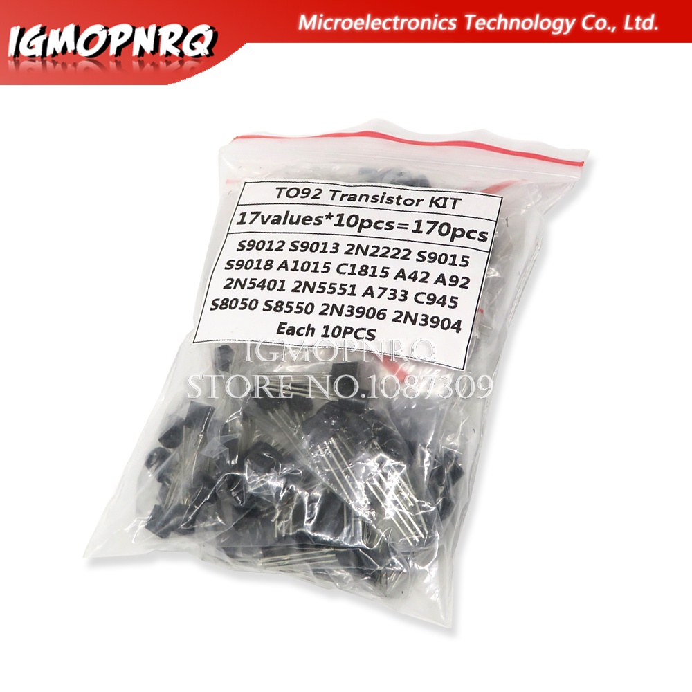 Bộ s9013 Transistor s9012 2N222 s9015 s9018 a1015 c1815 a42 a92 2n5401 2n5551 a733 c945 s8050 s8550 