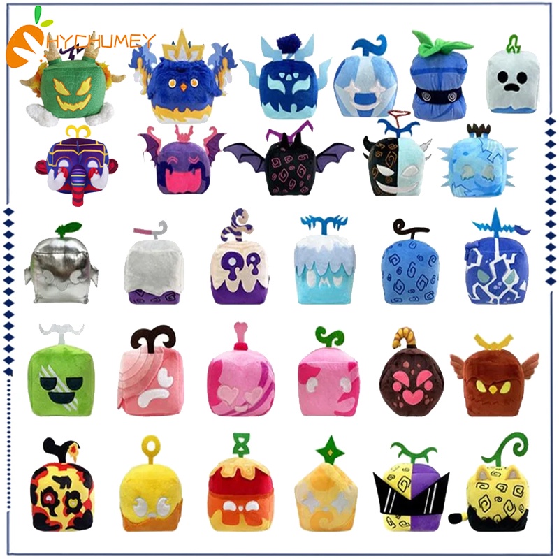 Blox Fruits Đồ chơi nhồi bông Hình Trái Cây / Da Báo / Trái Cây Màu Tím Xinh Xắn