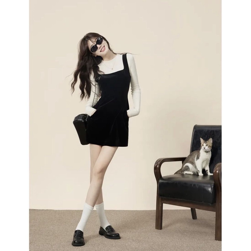 Mẫu Váy Cổ Tích Chami Moonlight Kiểu Pháp Váy Nhung Cao Cấp