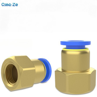 Pcf Khí nén Đầu nối nhanh Chủ đề bên trong Máy nén khí Khớp thẳng Máy bơm không khí Linh kiện khí nén 1 / 8 "3 / 8" 1 / 2 "1 / 4 BSP Chủ đề bên trong cho ống 4mm 6mm 8mm 10mm 12mm