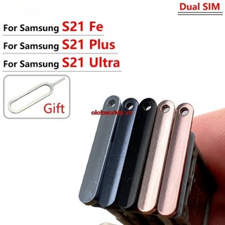 Elevn-sim card ổ cắm khe cắm khay đầu đọc cho samsung galaxy s21 plus / s21 ultra / s21 fe thay thế cổng sim khay phụ kiện