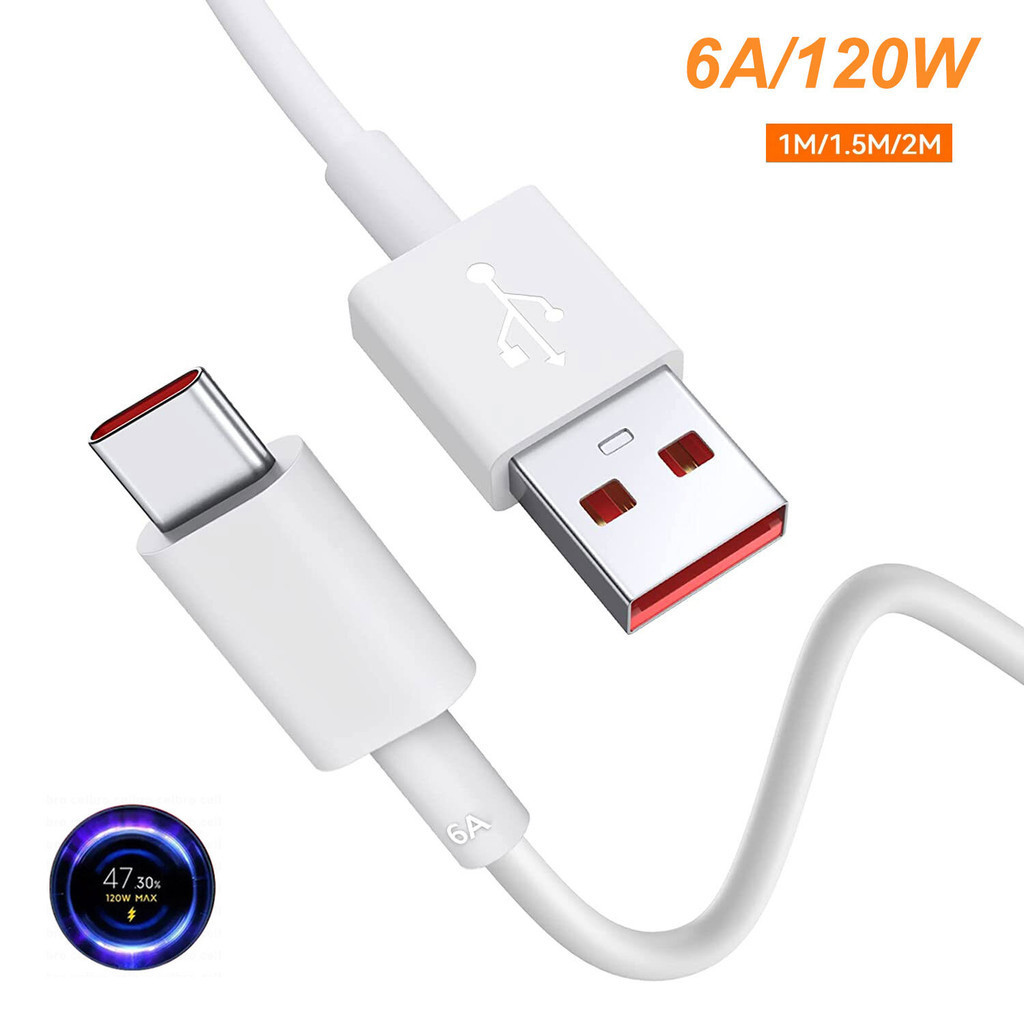 120w Cho Cáp Sạc Xiaomi Turbo 33w Sạc Nhanh 6A Cho Mi 10T POCO M4 Pro / F3 / X3 Pro / X3 NFC / X3 / 