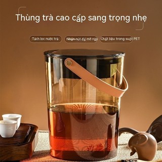 Trà bã rác tách lọc thoát thùng bàn nước thải Kung Fu cụ phụ kiện trà đạo xô
