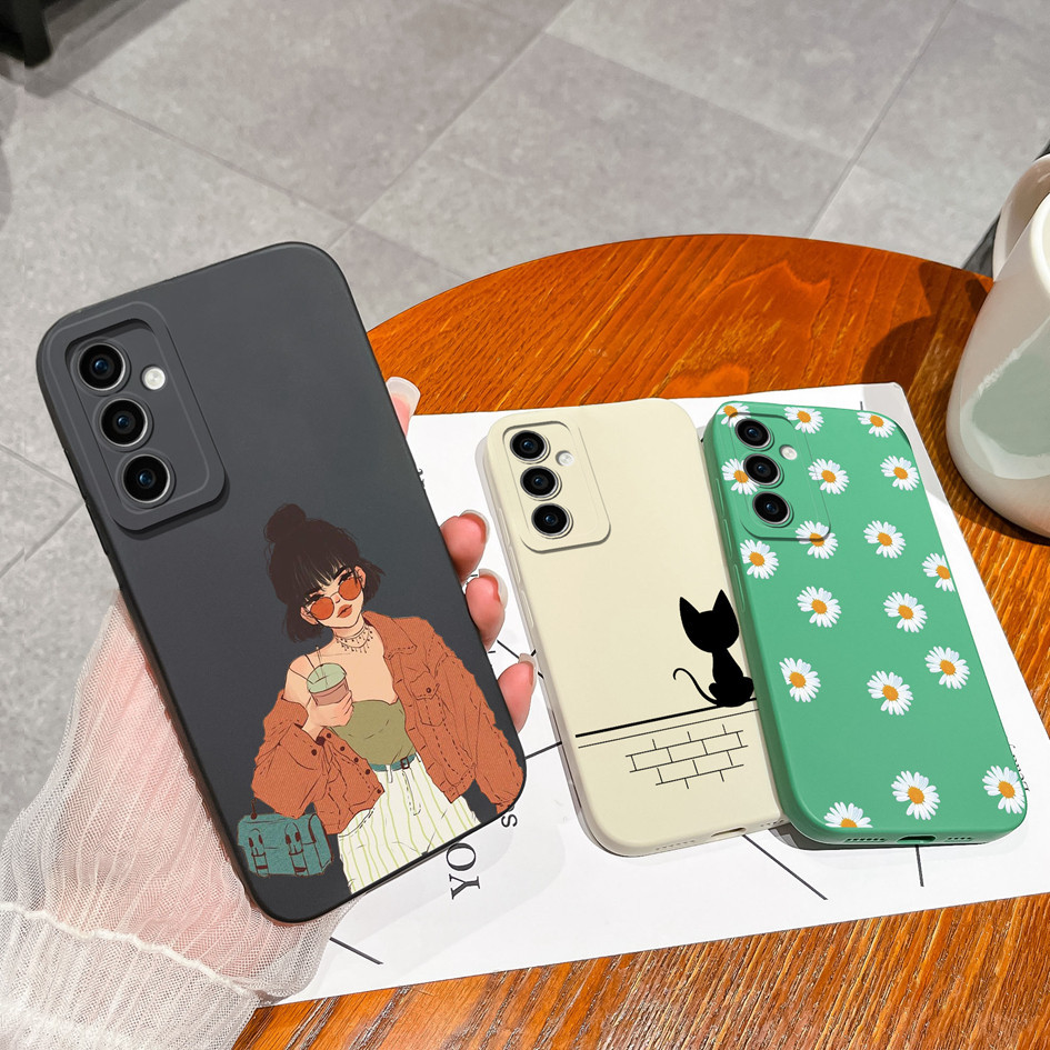 Ốp điện thoại Silicone HìNh Con MèO Cho Samsung Galaxy A35 A55 5G Samsung Galaxy A 55 35 5G