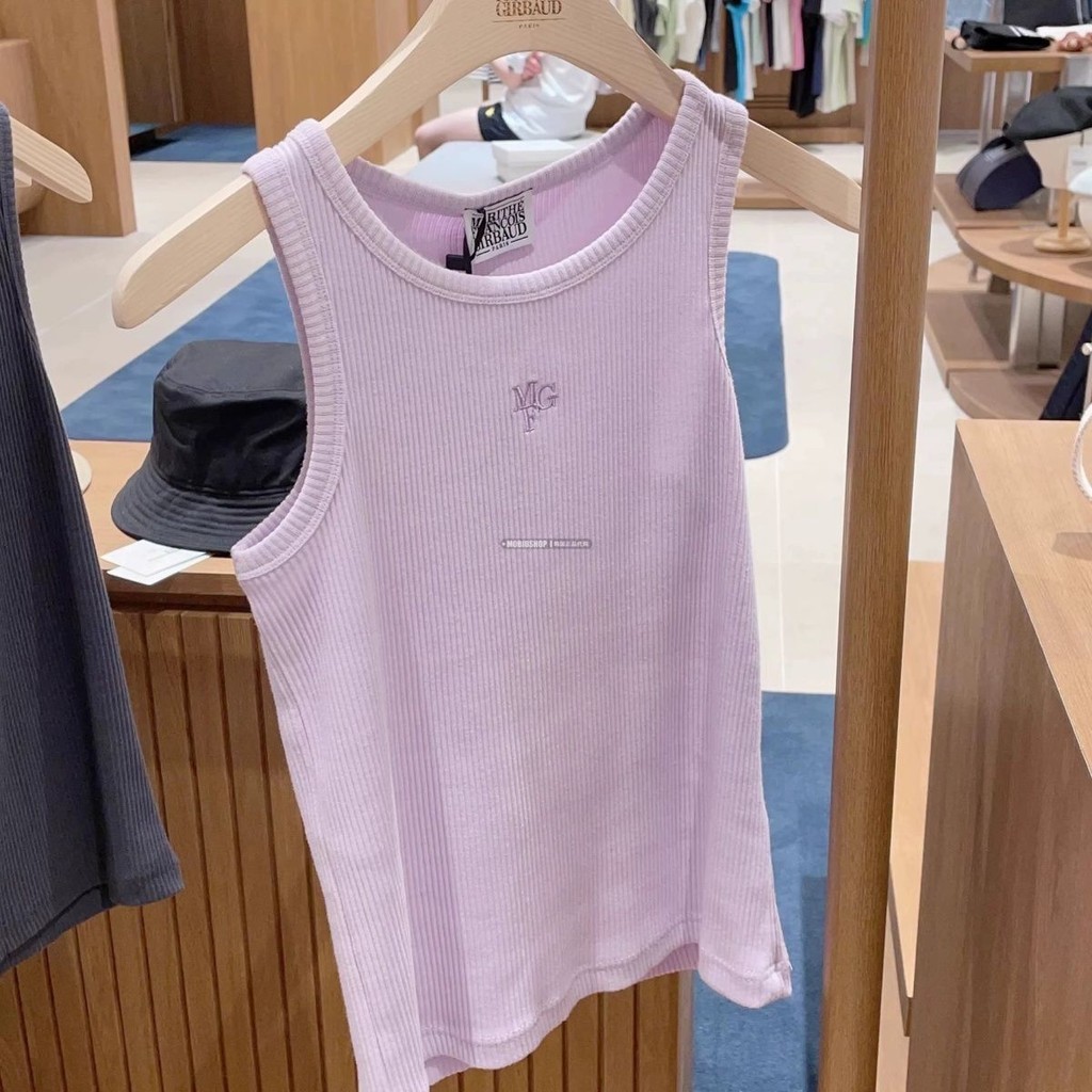 Hàn Quốc Hợp Thời Trang Thương Hiệu 25 Mùa Xuân MARITHE FRANCOIS GIRBAUD Cổ Tròn Nhãn Nhỏ Treo Áo Ve