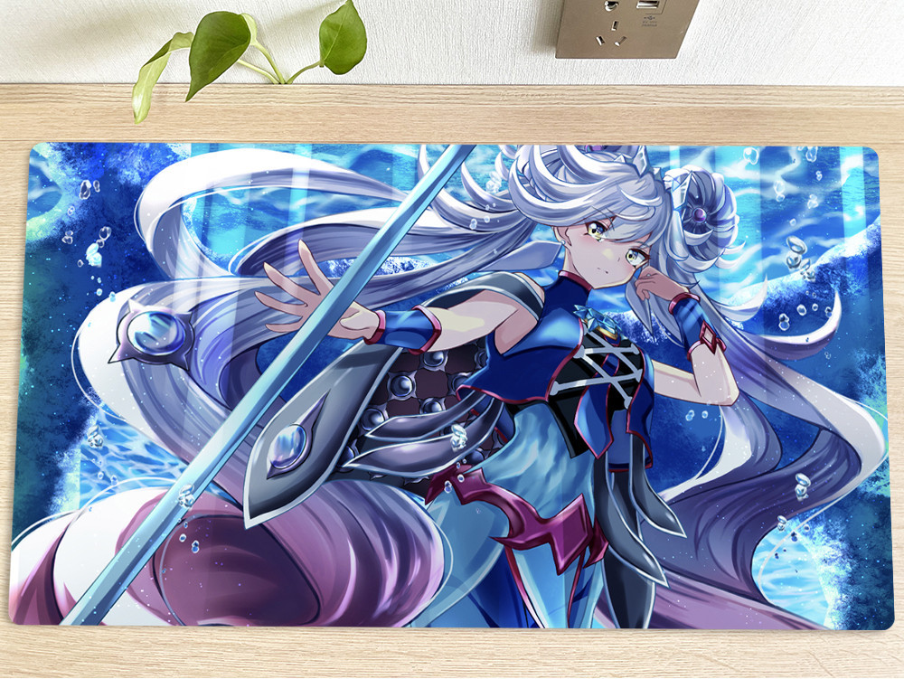 YuGiOh Playmat Marincess Aqua Argonau TCG CCG Thảm Thẻ Giao Dịch Trò Chơi Thảm Bàn Thảm Lót Chuột Ca