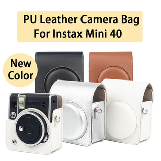 Ốp lưng cho instax mini 40 túi máy ảnh da pu túi bảo vệ máy ảnh bao da