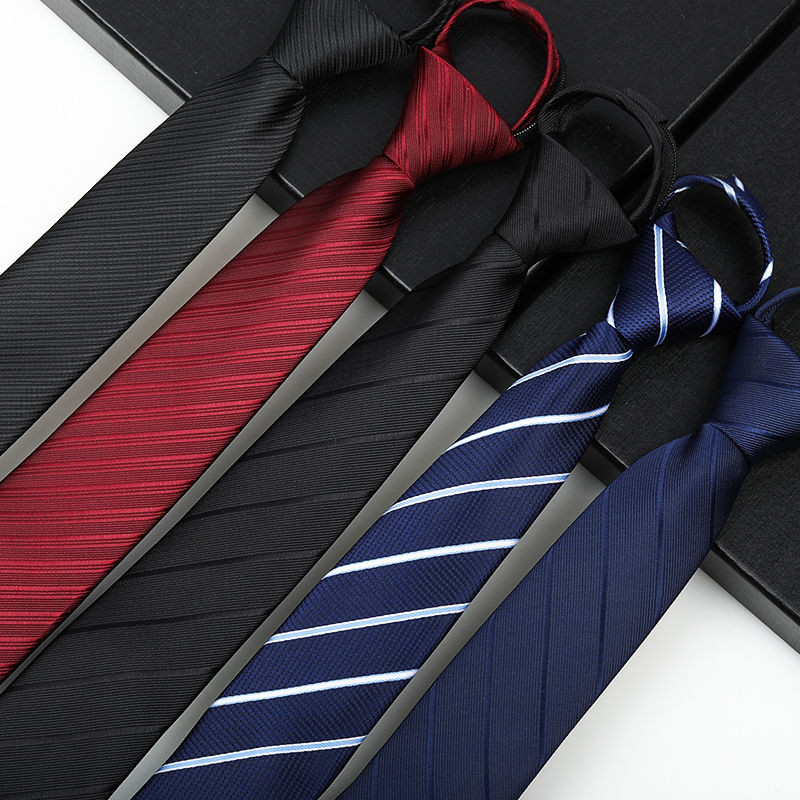 Nam Nhỏ Cà Vạt Cm Cưới Đen Hẹp Dây Kéo Phong Cách Hàn Quốc Chổi Dây Kéo Kinh Doanh Thắt Lưng Nẹp Khô