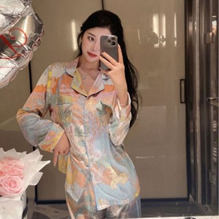 Mùa Xuân Mới Dài Tay Bộ Đồ Ngủ Nữ Chất Lượng Cao Nhà Quần Áo Sang Trọng Bộ Có Thể Đeo Bên Ngoài Đồ Ngủ