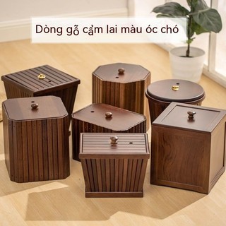 Dụng cụ pha Kung Fu Gỗ rắn Trà xô Bàn Thùng bã Khay đựng trà