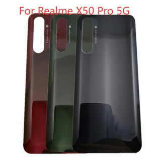 Dành Cho Oppo Realme X50 Pro RMX2075 RMX2071 Ốp điện thoại Pin Thay Thế Cho Realme X50 Pro 5G Mặt Sau Kính Nhà Ở Cửa Phía Sau Ốp điện thoại