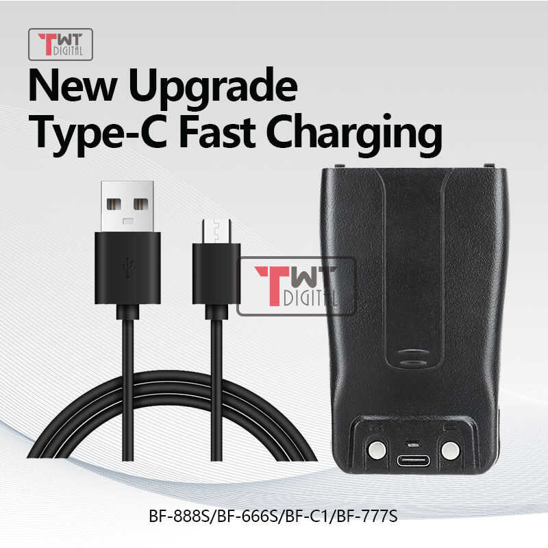 Baofeng Bf-888S Pin Bl-1 1500Mah Nâng Cấp Loại C Pin Sạc Intercom Cho Bf-888S 777S 666S Bộ Đàm Hai C