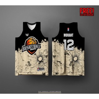 Black brown basketball concept jersey full sublimation